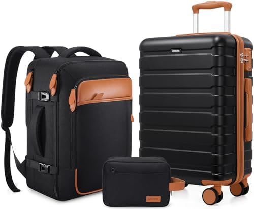 Amazon.com | Merax Luggage Sets 3 Piece,Front Open PC Hardshell